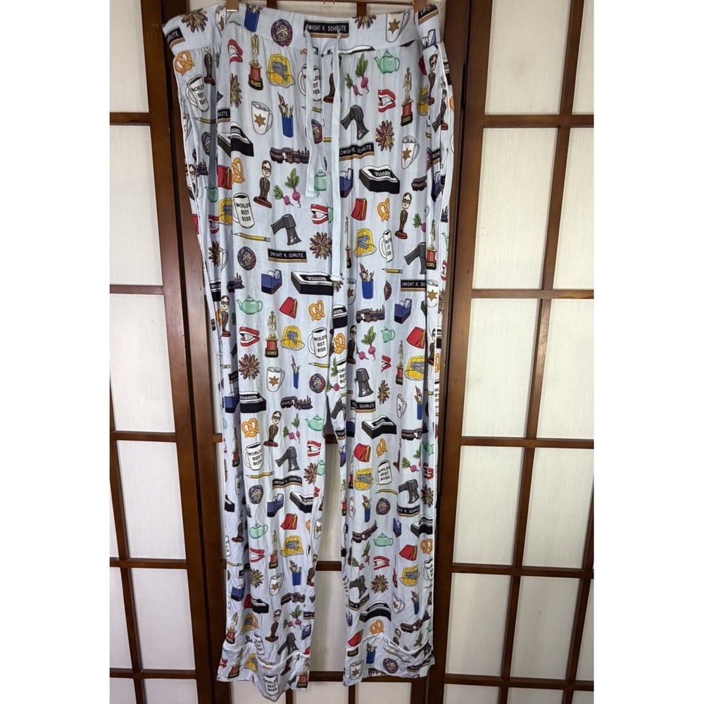 Posh Peanut Pajama Bamboo Pants "The Office" XL New